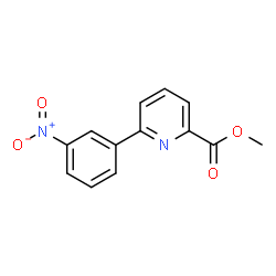 ChemSpider 2D Image | Methyl 6-(3-nitrophenyl)-2-pyridinecarboxylate | C13H10N2O4