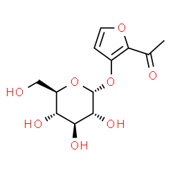 ChemSpider 2D Image | 2-Acetyl-3-furyl alpha-D-glucopyranoside | C12H16O8