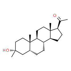 ChemSpider 2D Image | (3alpha,5beta)-3-Hydroxy-3-methylpregnan-20-one | C22H36O2