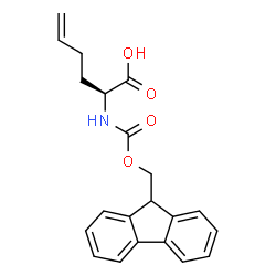 ChemSpider 2D Image | (2S)-2-{[(9H-Fluoren-9-ylmethoxy)carbonyl]amino}-5-hexenoic acid | C21H21NO4
