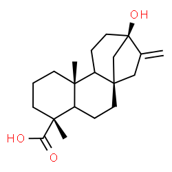 ChemSpider 2D Image | (5xi,9xi)-13-Hydroxykaur-16-en-18-oic acid | C20H30O3
