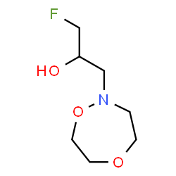 ChemSpider 2D Image | 1-(1,5,2-Dioxazepan-2-yl)-3-fluoro-2-propanol | C7H14FNO3