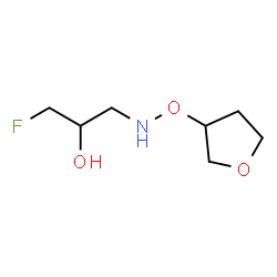 ChemSpider 2D Image | 1-Fluoro-3-[(tetrahydro-3-furanyloxy)amino]-2-propanol | C7H14FNO3
