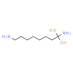 ChemSpider 2D Image | 1,8-Diamino-1,1-octanedithiol | C8H20N2S2