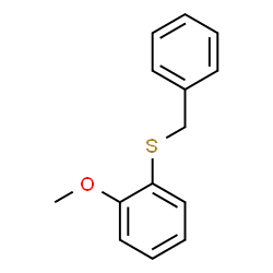 ChemSpider 2D Image | 1-(Benzylsulfanyl)-2-methoxybenzene | C14H14OS