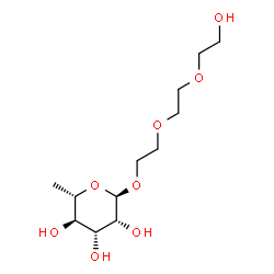 ChemSpider 2D Image | 2-[2-(2-Hydroxyethoxy)ethoxy]ethyl 6-deoxy-alpha-L-mannopyranoside | C12H24O8