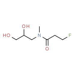 ChemSpider 2D Image | N-(2,3-Dihydroxypropyl)-3-fluoro-N-methylpropanamide | C7H14FNO3