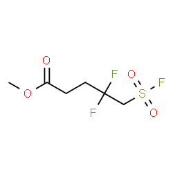 ChemSpider 2D Image | Methyl 4,4-difluoro-5-(fluorosulfonyl)pentanoate | C6H9F3O4S