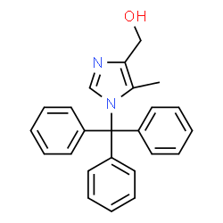 ChemSpider 2D Image | (5-Methyl-1-trityl-1H-imidazol-4-yl)methanol | C24H22N2O