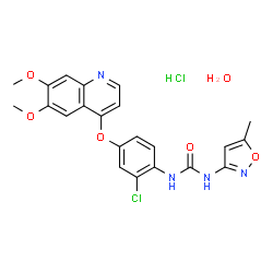 ChemSpider 2D Image | Tivozanib hydrochloride | C22H22Cl2N4O6