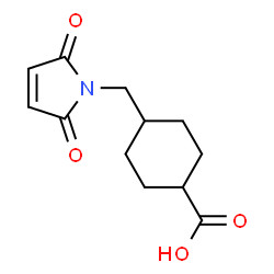 ChemSpider 2D Image | 4-(MALEIMIDOMETHYL)CYCLOHEXANECARBOXYLIC ACID, TRANS- | C12H15NO4