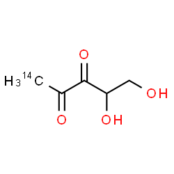 ChemSpider 2D Image | 4,5-Dihydroxy-2,3-(1-~14~C)pentanedione | C414CH8O4
