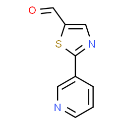 ChemSpider 2D Image | 2-(3-Pyridinyl)-1,3-thiazole-5-carbaldehyde | C9H6N2OS