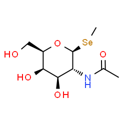 ChemSpider 2D Image | 1β-Methylseleno-N-acetyl-D-galactosamine | C9H17NO5Se