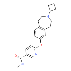 ChemSpider 2D Image | 6-[(3-Cyclobutyl-2,3,4,5-tetrahydro-1H-3-benzazepin-7-yl)oxy]-N-methyl-3-pyridine(~11~C)carboxamide | C2011CH25N3O2