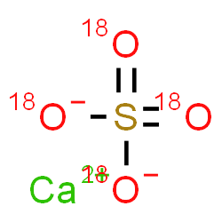 ChemSpider 2D Image | Calcium (~18~O_4_)sulfate | Ca18O4S