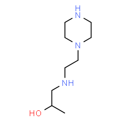 ChemSpider 2D Image | 1-((2-Piperazin-1-ylethyl)amino)propan-2-ol | C9H21N3O