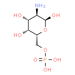 ChemSpider 2D Image | 2-Amino-2-deoxy-6-O-phosphono-alpha-D-galactopyranose | C6H14NO8P