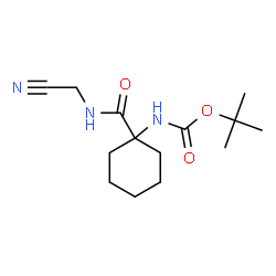ChemSpider 2D Image | TERT-BUTYL N-{1-[(CYANOMETHYL)CARBAMOYL]CYCLOHEXYL}CARBAMATE | C14H23N3O3