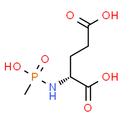 ChemSpider 2D Image | N-[Hydroxy(methyl)phosphoryl]-D-glutamic acid | C6H12NO6P
