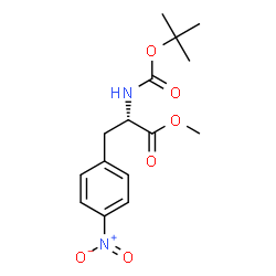 ChemSpider 2D Image | N-Boc-4-nitro-L-phenylalanine Methyl Ester | C15H20N2O6