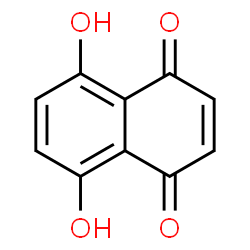 ChemSpider 2D Image | 5,8-Dihydroxy-1,4-naphthoquinone | C10H6O4