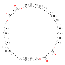 ChemSpider 2D Image | 1,5,19,23-Tetraoxacyclohexatriacontane-2,4,20,22-tetrone | C32H56O8