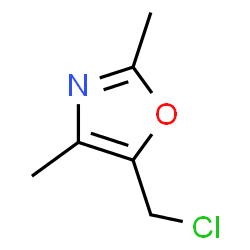 ChemSpider 2D Image | 5-(Chloromethyl)-2,4-dimethyloxazole | C6H8ClNO