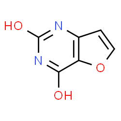 ChemSpider 2D Image | Furo[3,2-d]pyrimidine-2,4-diol | C6H4N2O3