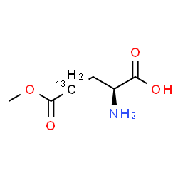 ChemSpider 2D Image | (2S)-2-Amino-5-methoxy-5-oxo(4-~13~C)pentanoic acid | C513CH11NO4