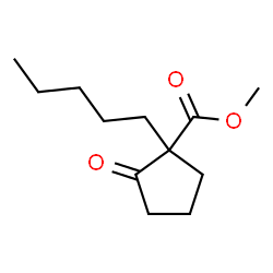 ChemSpider 2D Image | 2-Pentyl-2-carbomethoxycyclopentanone | C12H20O3