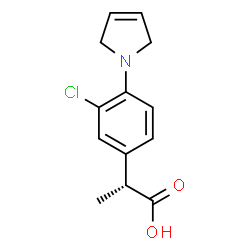 ChemSpider 2D Image | (R)-Pirprofen | C13H14ClNO2