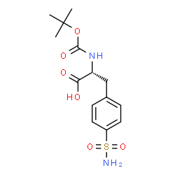 ChemSpider 2D Image | N-{[(2-Methyl-2-propanyl)oxy]carbonyl}-4-sulfamoyl-D-phenylalanine | C14H20N2O6S