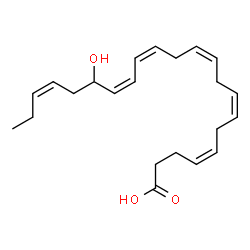 ChemSpider 2D Image | (4Z,7Z,10Z,13Z,15Z,19Z)-17-Hydroxy-4,7,10,13,15,19-docosahexaenoic acid | C22H32O3