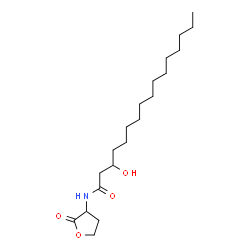 ChemSpider 2D Image | 3-Hydroxy-N-(2-oxotetrahydro-3-furanyl)hexadecanamide | C20H37NO4
