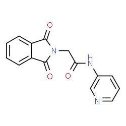 ChemSpider 2D Image | 1,3-Dihydro-1,3-dioxo-N-3-pyridinyl-2H-isoindole-2-acetamide | C15H11N3O3