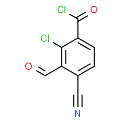 ChemSpider 2D Image | 2-Chloro-4-cyano-3-formylbenzoyl chloride | C9H3Cl2NO2