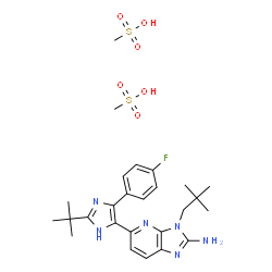 ChemSpider 2D Image | RALIMETINIB MESYLATE | C26H37FN6O6S2