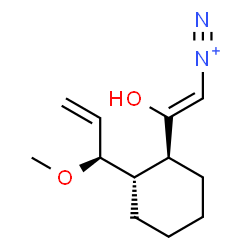 ChemSpider 2D Image | (Z)-2-Hydroxy-2-{(1S,2S)-2-[(1S)-1-methoxy-2-propen-1-yl]cyclohexyl}ethenediazonium | C12H19N2O2
