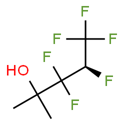 ChemSpider 2D Image | (4S)-3,3,4,5,5,5-Hexafluoro-2-methyl-2-pentanol | C6H8F6O
