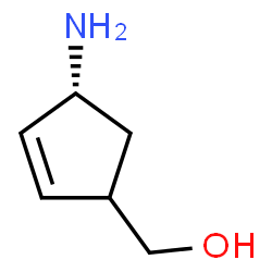 ChemSpider 2D Image | [(4R)-4-Amino-2-cyclopenten-1-yl]methanol | C6H11NO