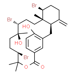 ChemSpider 2D Image | bromophycolide H | C27H37Br3O4