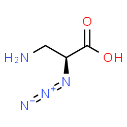 ChemSpider 2D Image | (2S)-3-Amino-2-azidopropanoic acid | C3H6N4O2