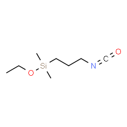 ChemSpider 2D Image | Ethoxy(3-isocyanatopropyl)dimethylsilane | C8H17NO2Si