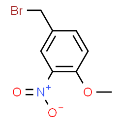 ChemSpider 2D Image | 4-Methoxy-3-nitrobenzyl bromide | C8H8BrNO3