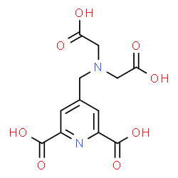 ChemSpider 2D Image | 4-{[Bis(carboxymethyl)amino]methyl}-2,6-pyridinedicarboxylic acid | C12H12N2O8