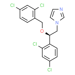 ChemSpider 2D Image | (R)-miconazole | C18H14Cl4N2O
