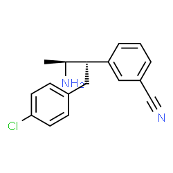 ChemSpider 2D Image | 3-[(2S,3S)-3-Amino-1-(4-chlorphenyl)butan-2-yl]benzonitril | C17H17ClN2