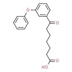 ChemSpider 2D Image | 7-Oxo-7-(3-phenoxyphenyl)heptanoic acid | C19H20O4