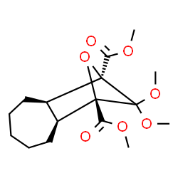 ChemSpider 2D Image | Dimethyl (1R,2R,8S,9S)-11,11-dimethoxy-10-oxatricyclo[7.1.1.0~2,8~]undecane-1,9-dicarboxylate | C16H24O7